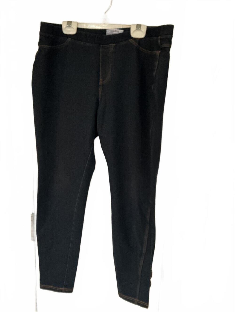 Unbranded Denim look stretch leggings.  LG